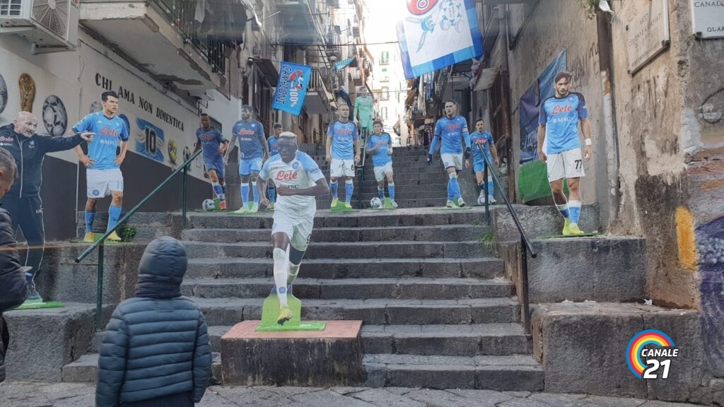 sagome calciatori napoli quartieri spagnoli