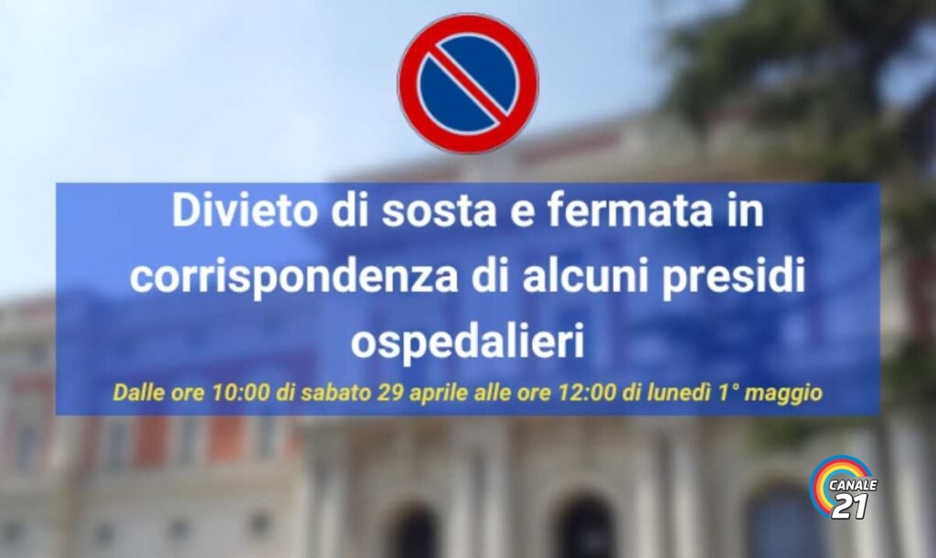 Divieto sosta davanti ospedali